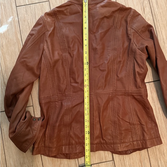Genuine leather, Coldwater Creek ladies midweight jacket - Picture 8 of 10